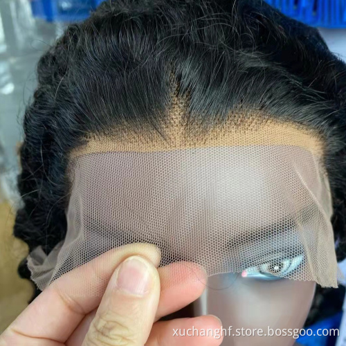 Blond Virgin brazilian short afro deep kinky curly wig front full lace human hair wig for black women,short woman hair wig human